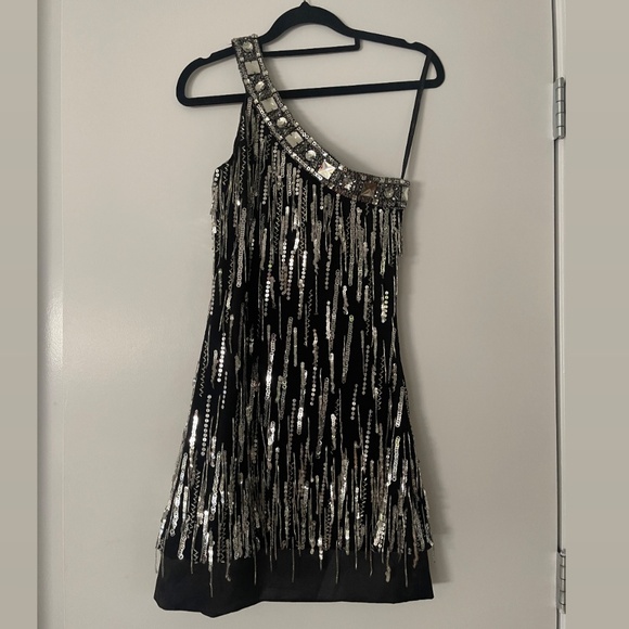 Jovani fringe cocktail prom dress - Picture 1 of 3